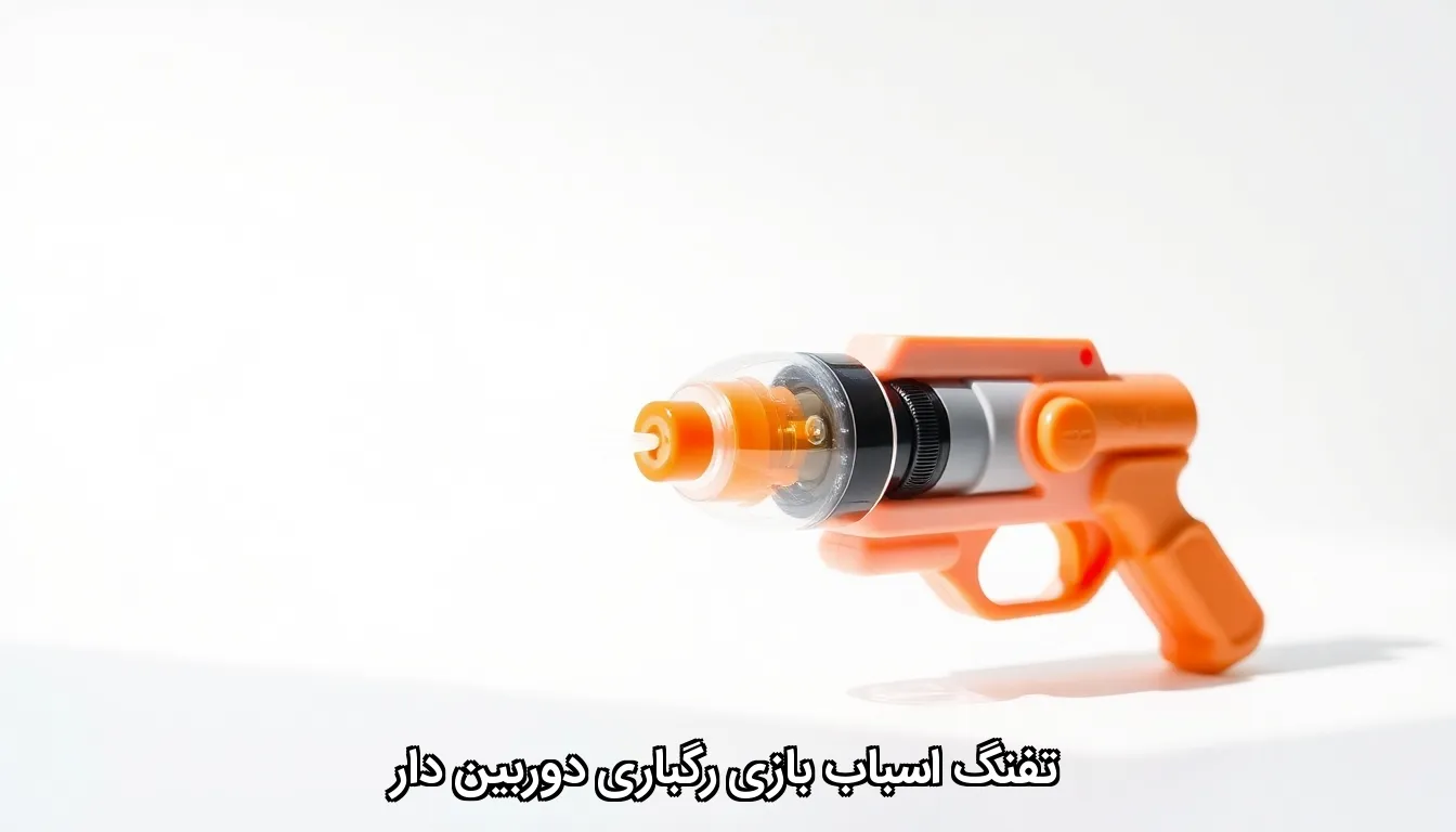 تفنگ اسباب بازی رگباری دوربین دار