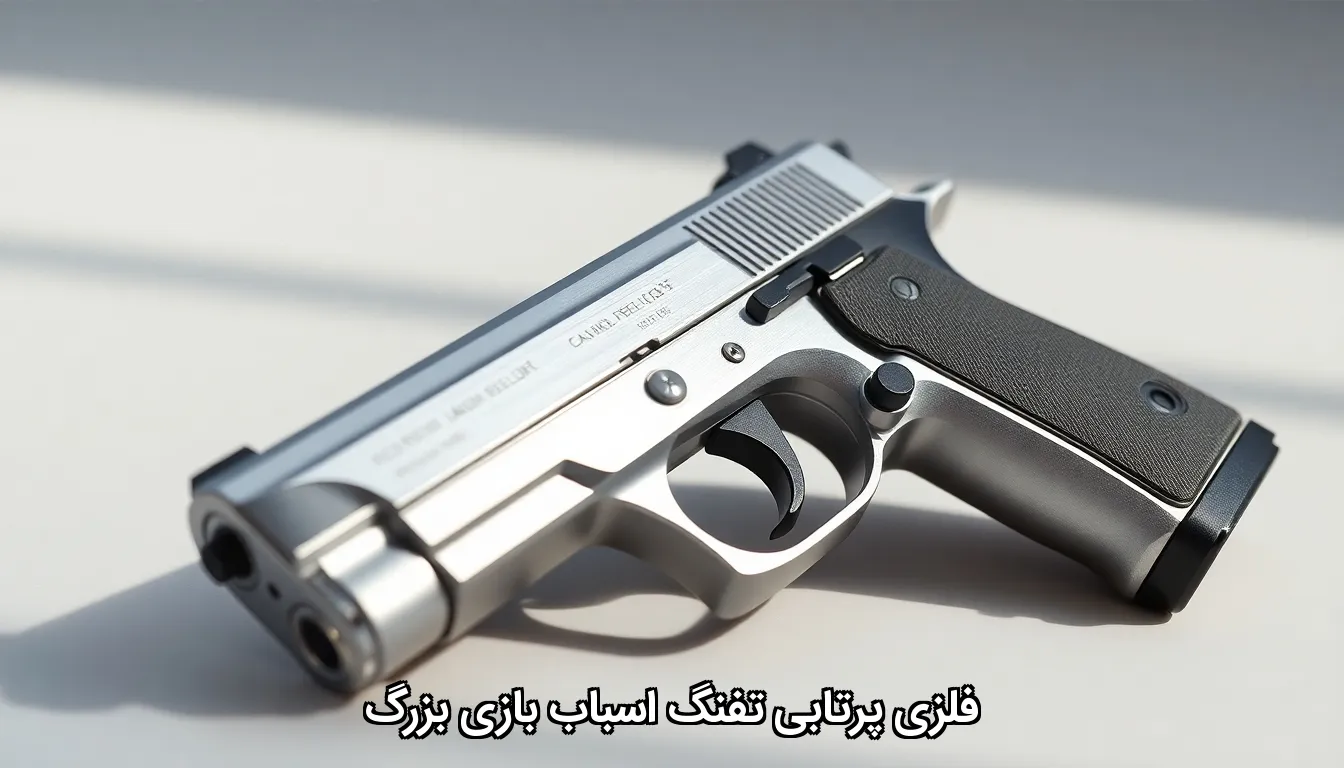 فلزی پرتابی تفنگ اسباب بازی بزرگ