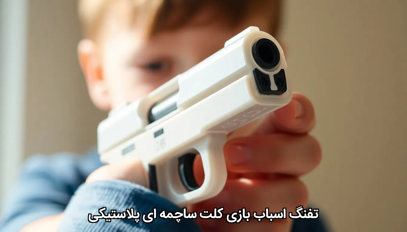 تفنگ اسباب بازی کلت ساچمه ای پلاستیکی