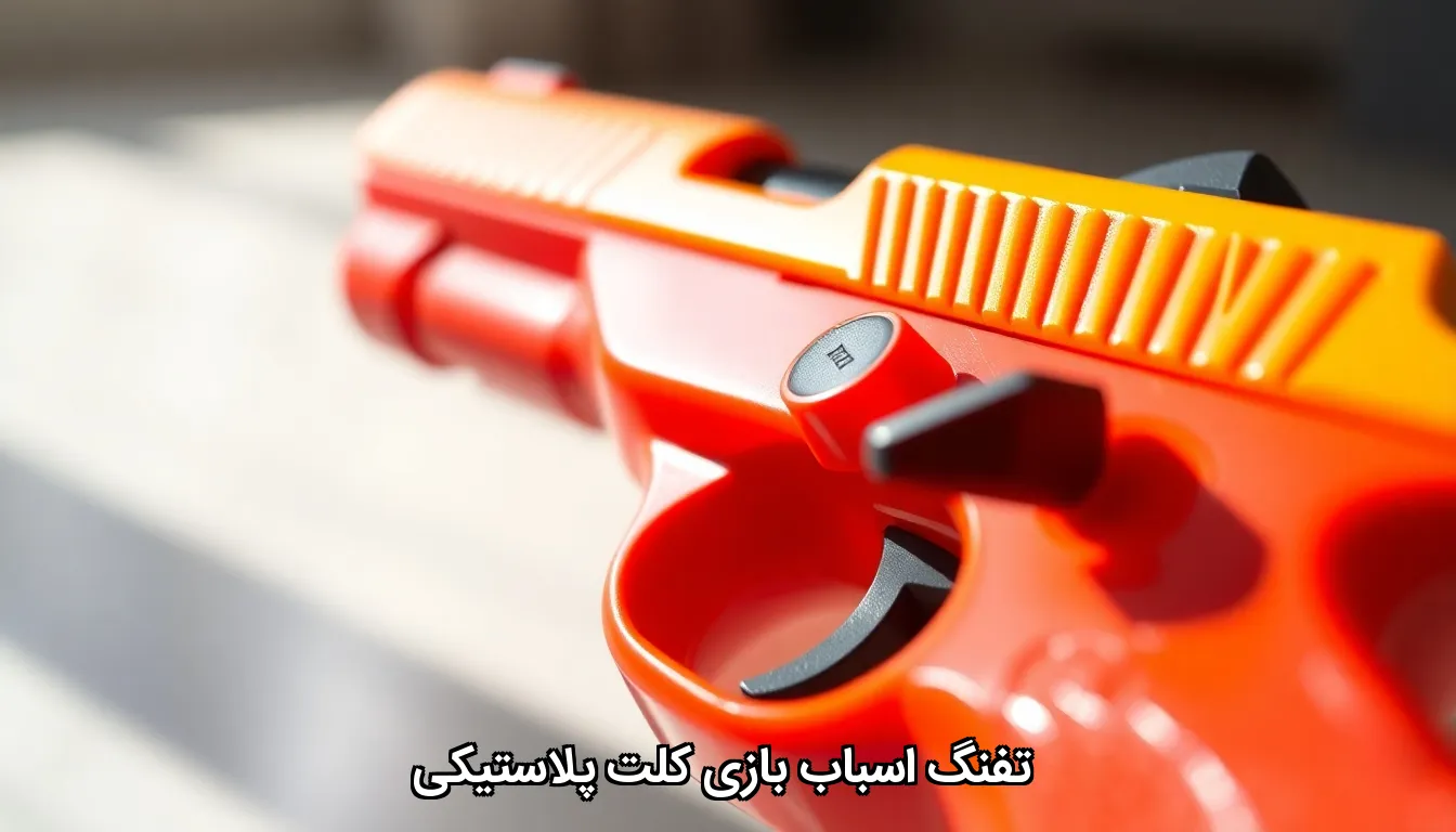 تفنگ اسباب بازی کلت پلاستیکی