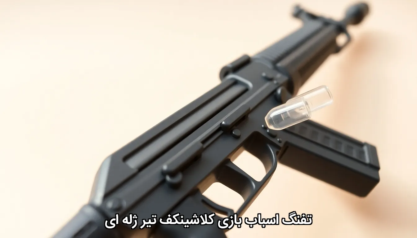 تفنگ اسباب بازی کلاشینکف تیر ژله ای