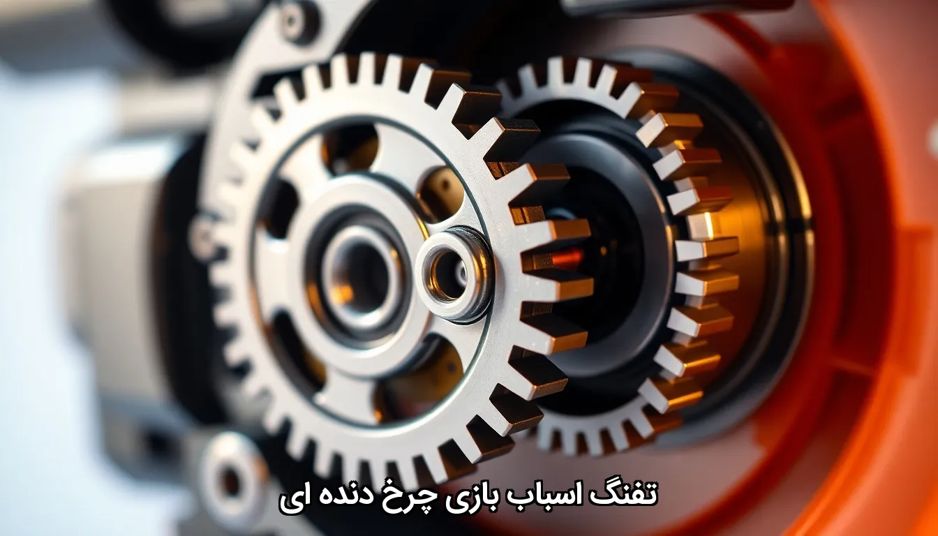 تفنگ اسباب بازی چرخ دنده ای