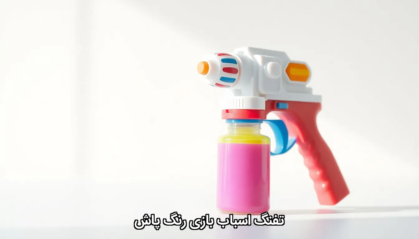 تفنگ اسباب بازی رنگ پاش