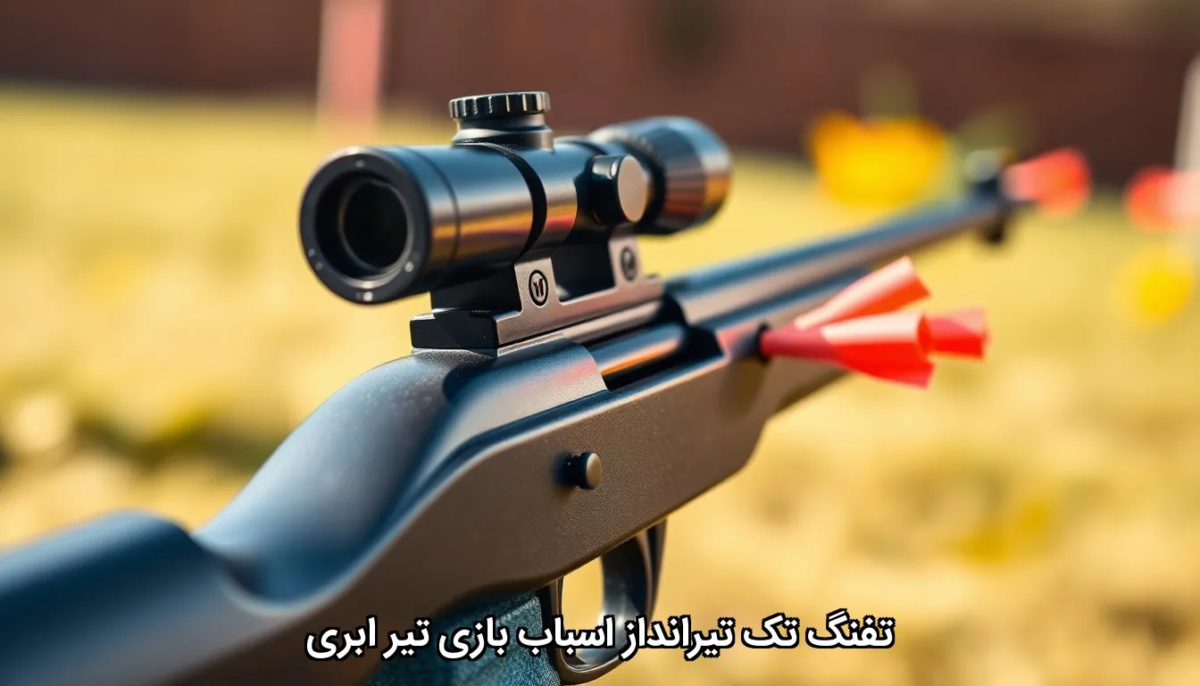 تفنگ تک تیرانداز اسباب بازی تیر ابری