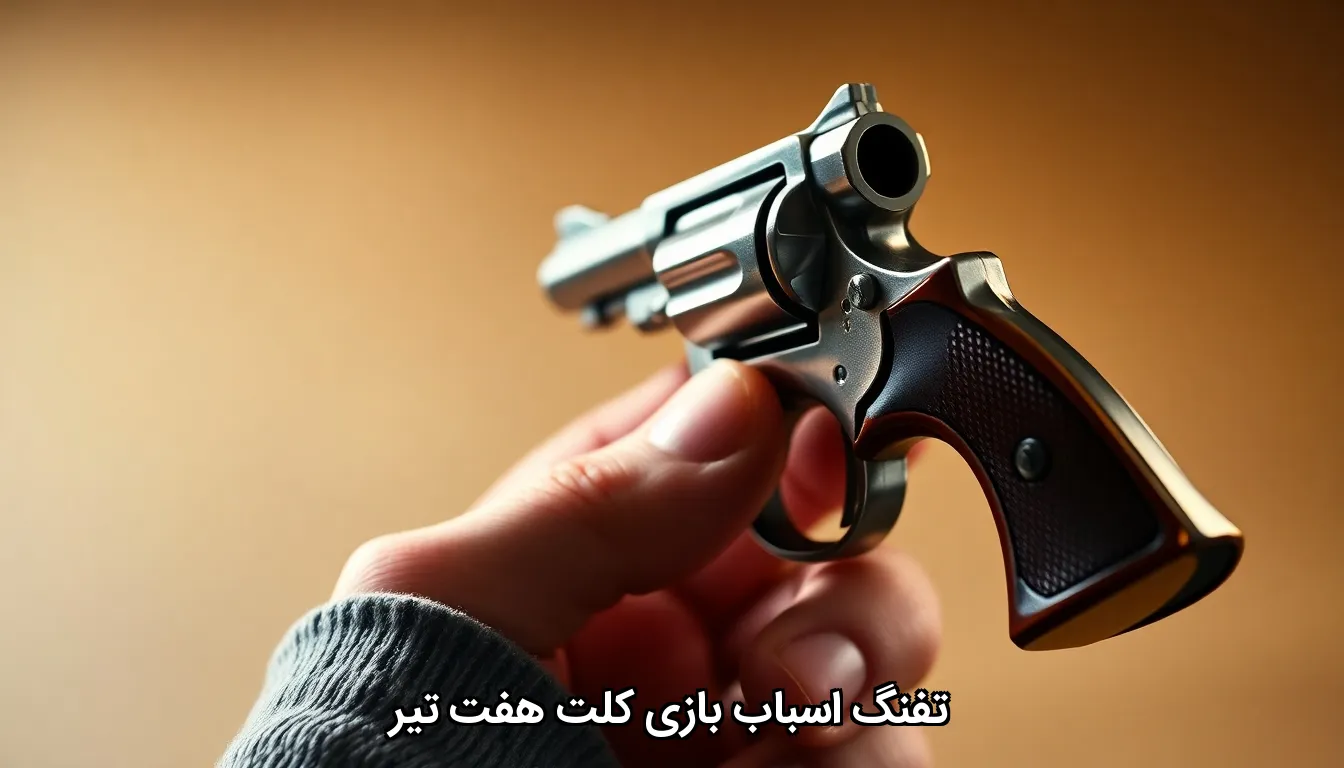 تفنگ اسباب بازی کلت هفت تیر