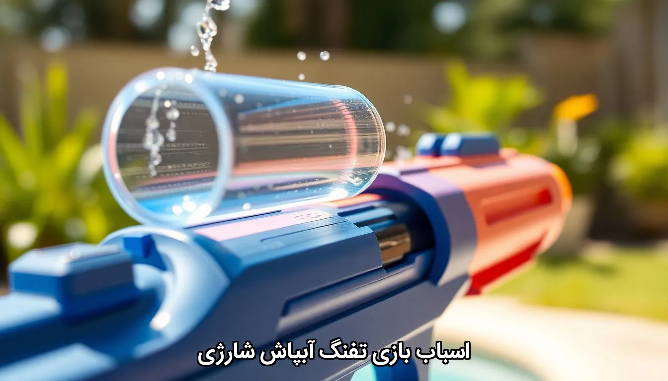 اسباب بازی تفنگ آبپاش شارژی