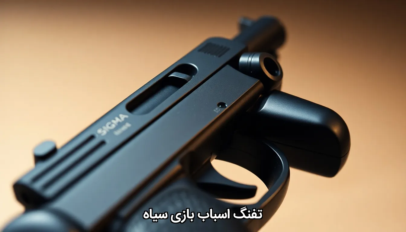 تفنگ اسباب بازی سیاه