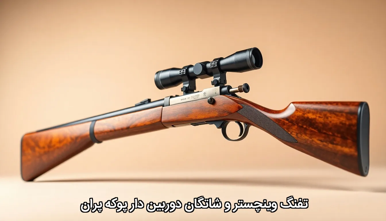 تفنگ وینچستر و شاتگان دوربین دار پوکه پران