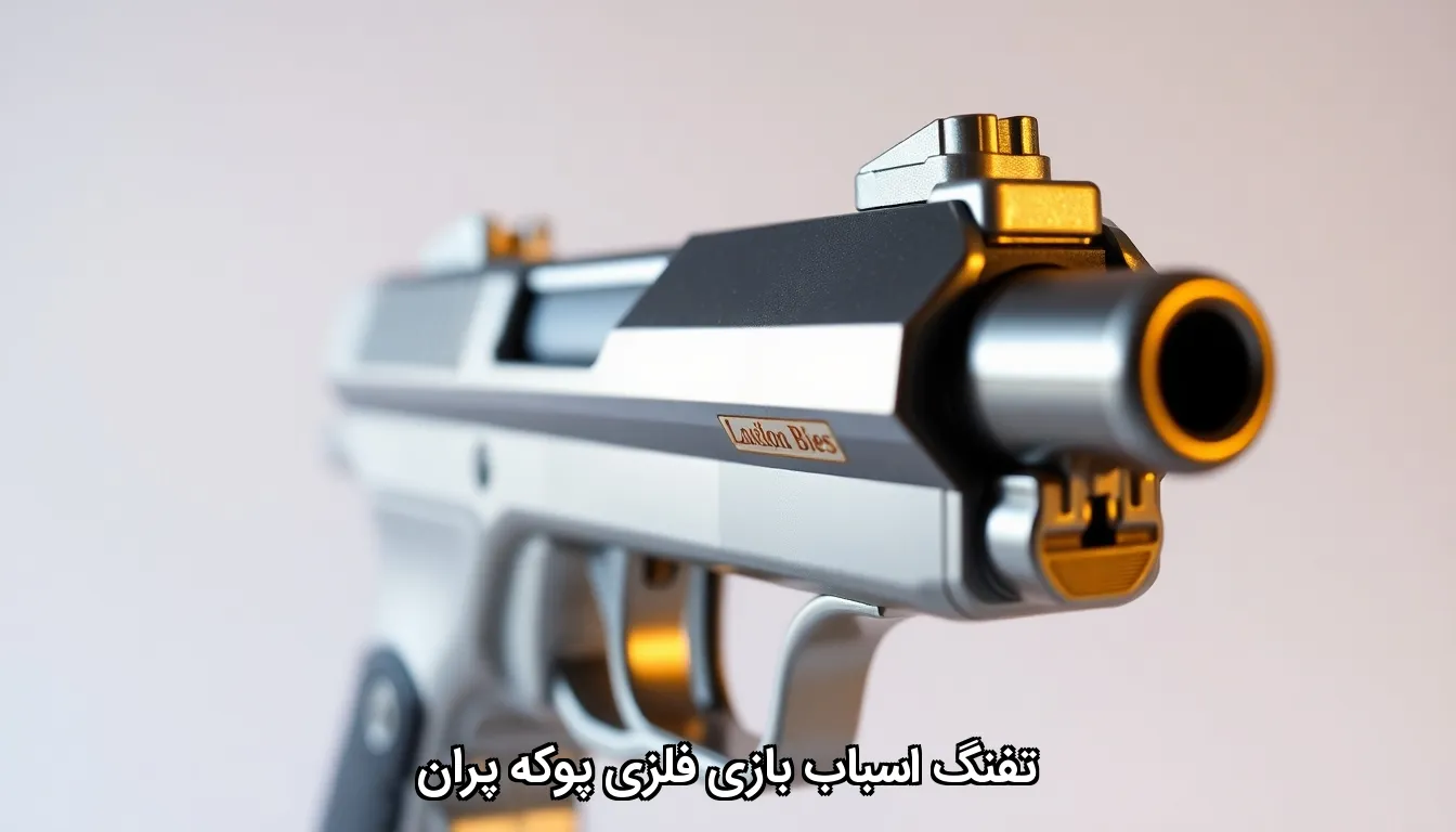 تفنگ اسباب بازی فلزی پوکه پران