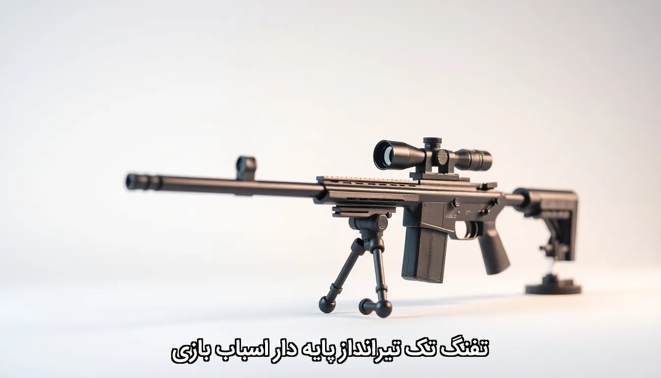 تفنگ تک تیرانداز پایه دار اسباب بازی