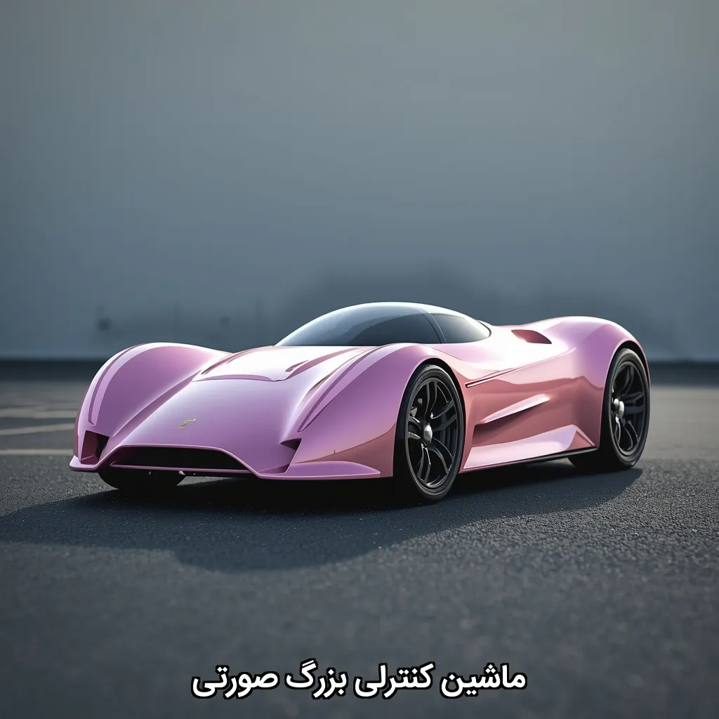 ماشین کنترلی بزرگ صورتی