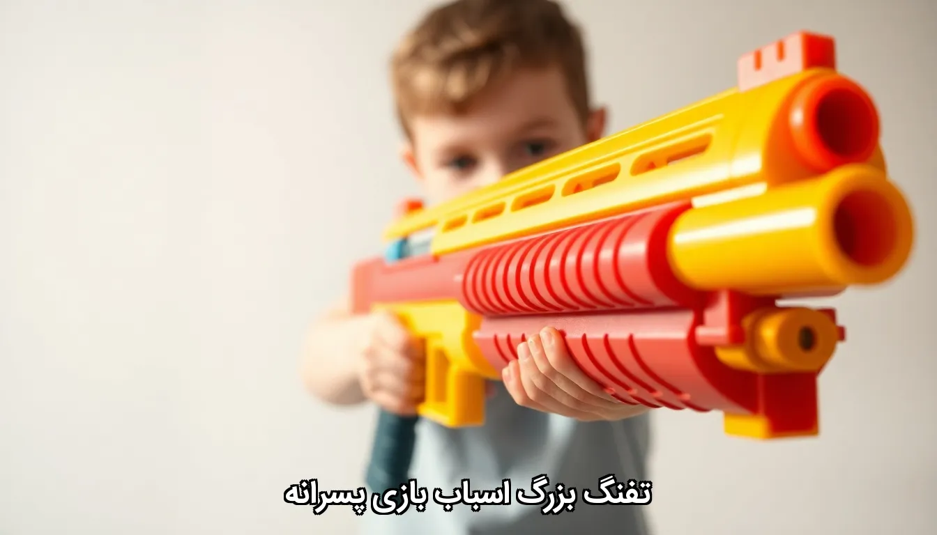 تفنگ بزرگ اسباب بازی پسرانه