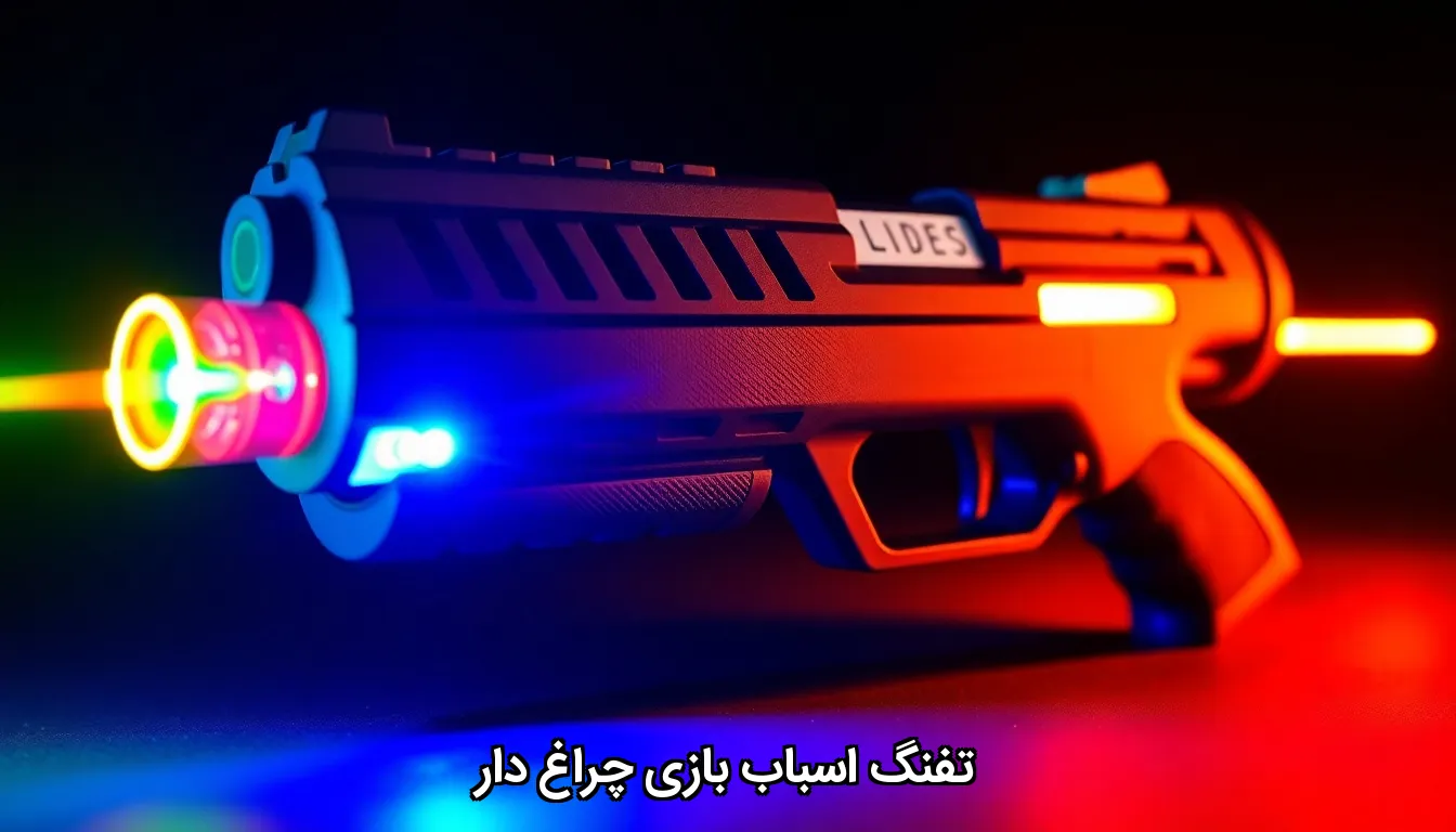 تفنگ اسباب بازی چراغ دار