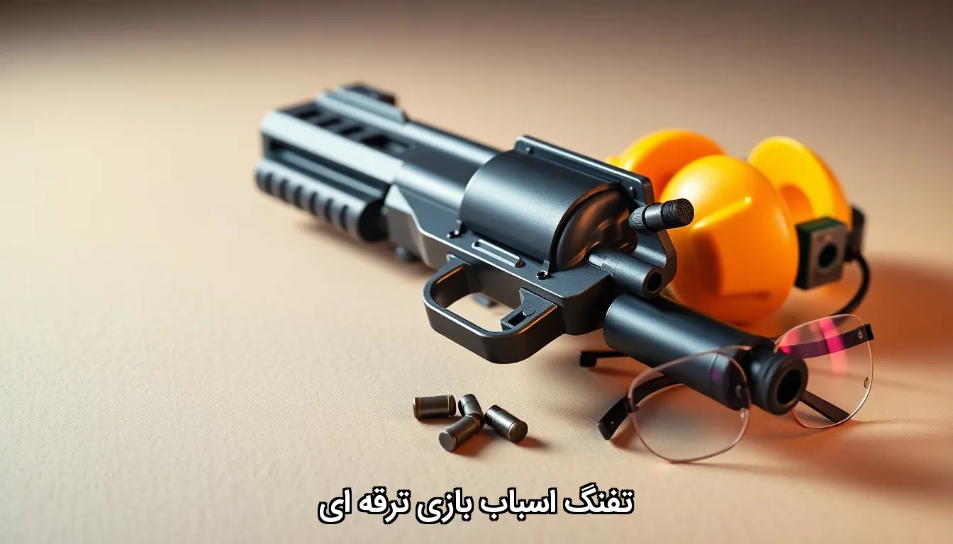 تفنگ اسباب بازی رگباری دوربین دار