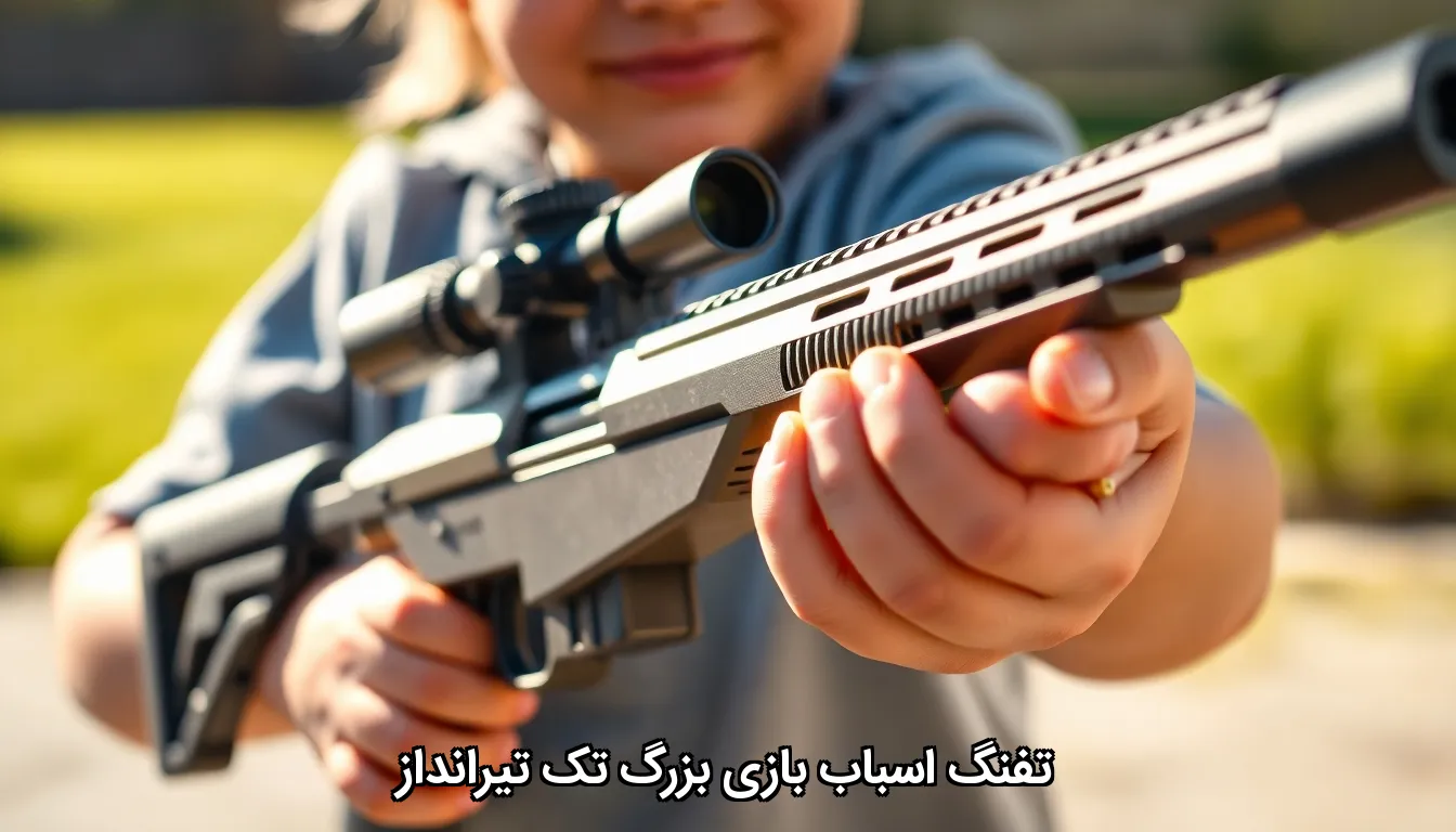 تفنگ اسباب بازی بزرگ تک تیرانداز