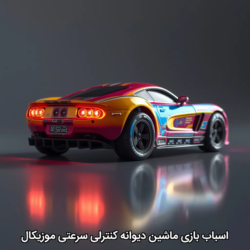 اسباب بازی ماشین دیوانه کنترلی سرعتی موزیکال