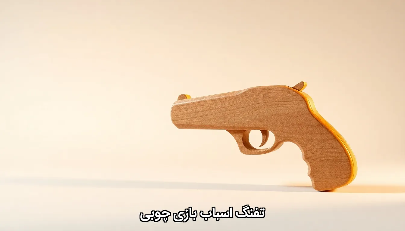 تفنگ اسباب بازی چوبی