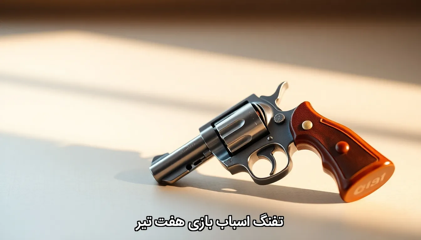 تفنگ اسباب بازی هفت تیر
