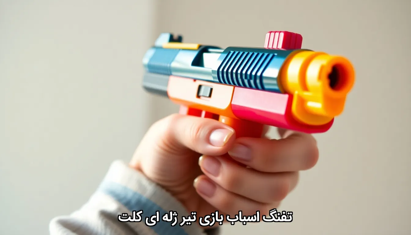 تفنگ اسباب بازی تیر ژله ای کلت