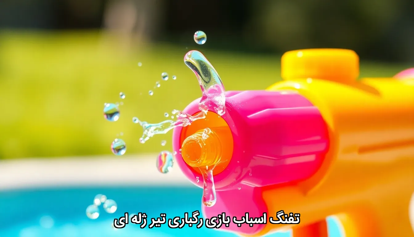 تفنگ اسباب بازی رگباری تیر ژله ای