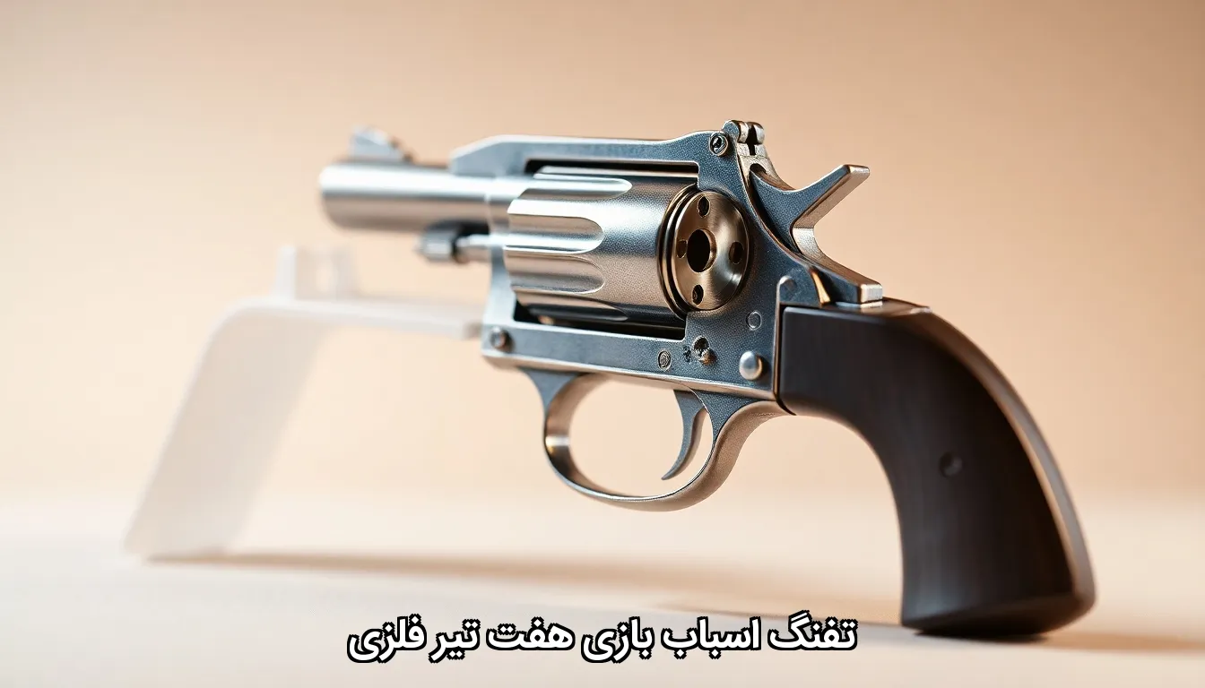 تفنگ اسباب بازی هفت تیر فلزی