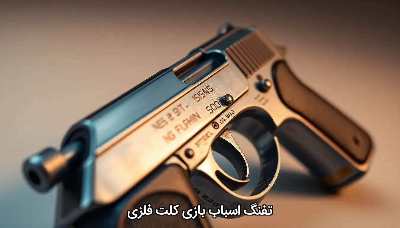 تفنگ اسباب بازی کلت فلزی