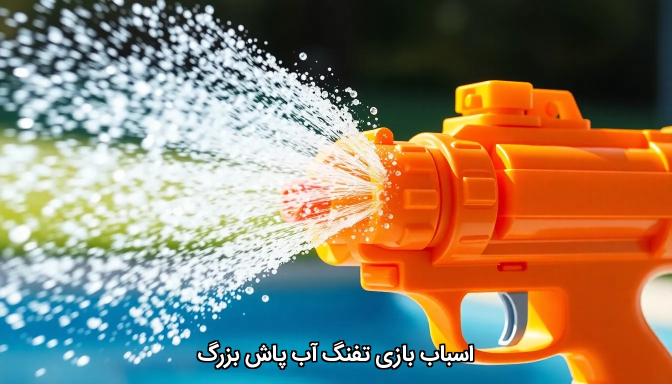 اسباب بازی تفنگ آب پاش بزرگ