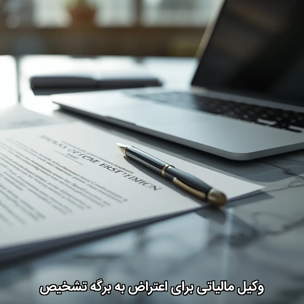 وکیل مالیاتی برای اعتراض به برگه تشخیص