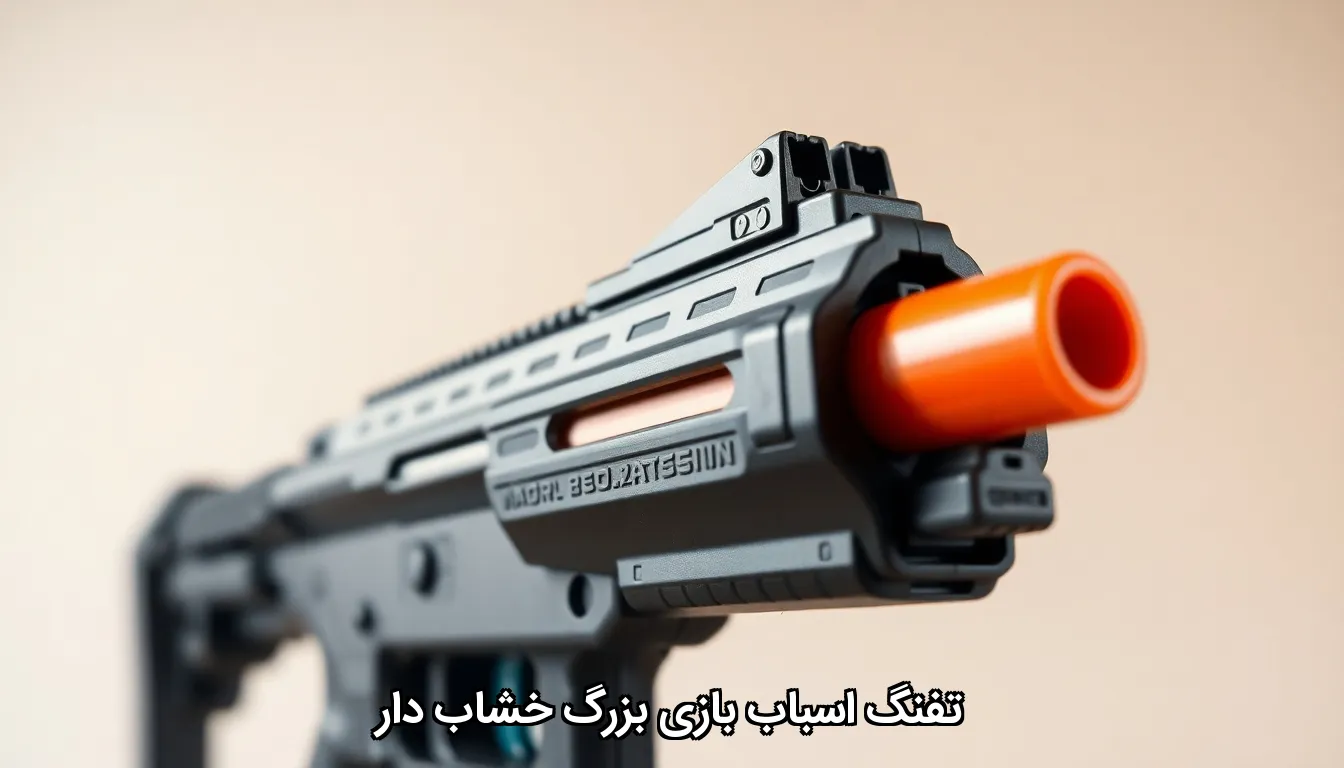 تفنگ اسباب بازی بزرگ خشاب دار