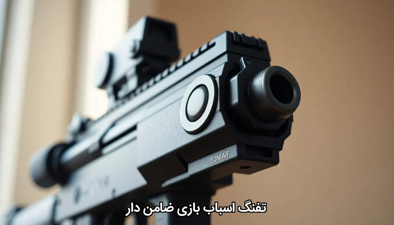 تفنگ اسباب بازی ضامن دار