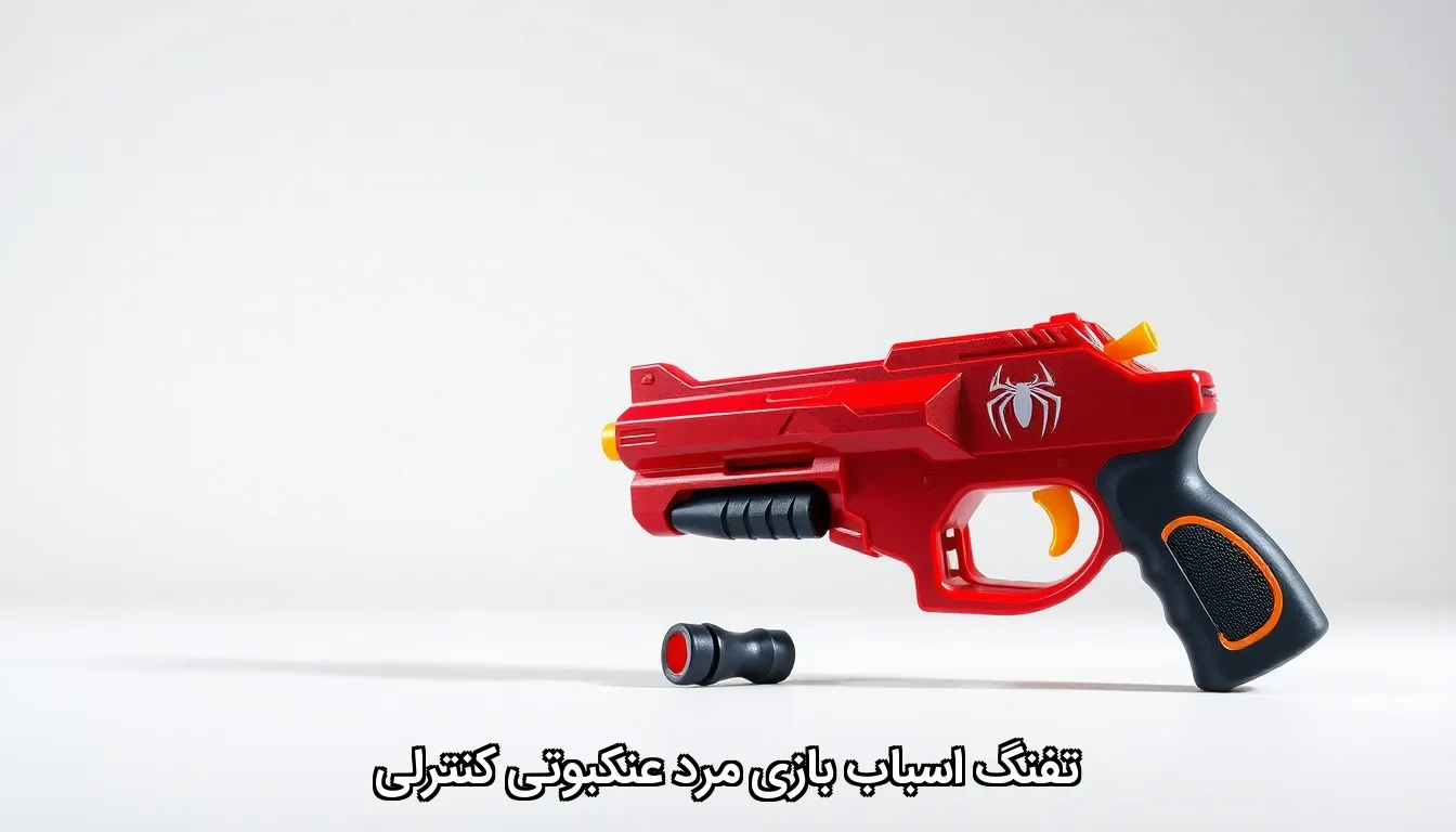 تفنگ اسباب بازی مرد عنکبوتی کنترلی