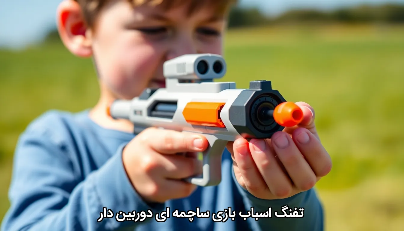 تفنگ اسباب بازی ساچمه ای دوربین دار