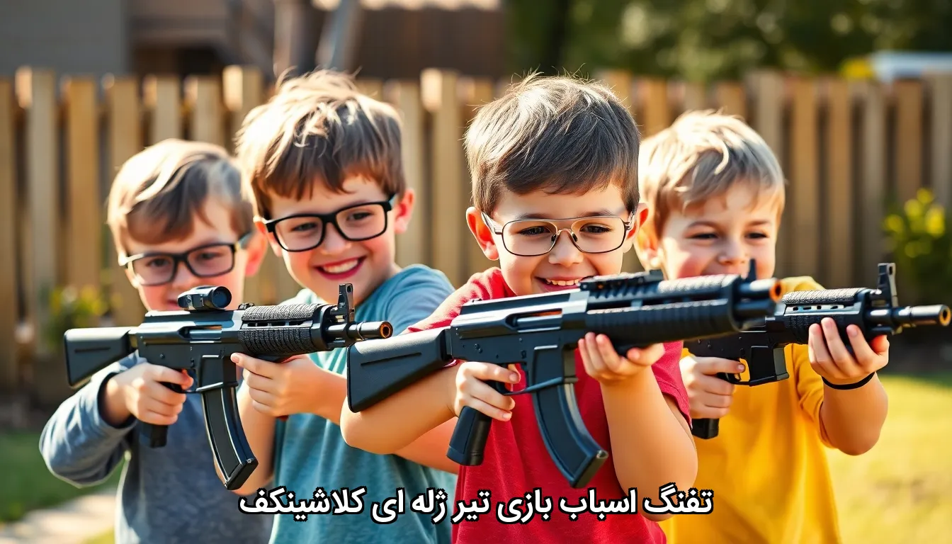 تفنگ اسباب بازی تیر ژله ای کلاشینکف