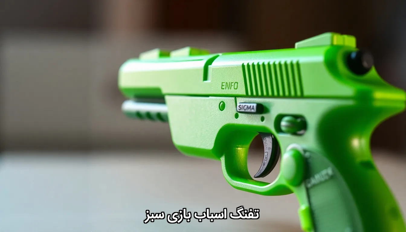تفنگ اسباب بازی سبز