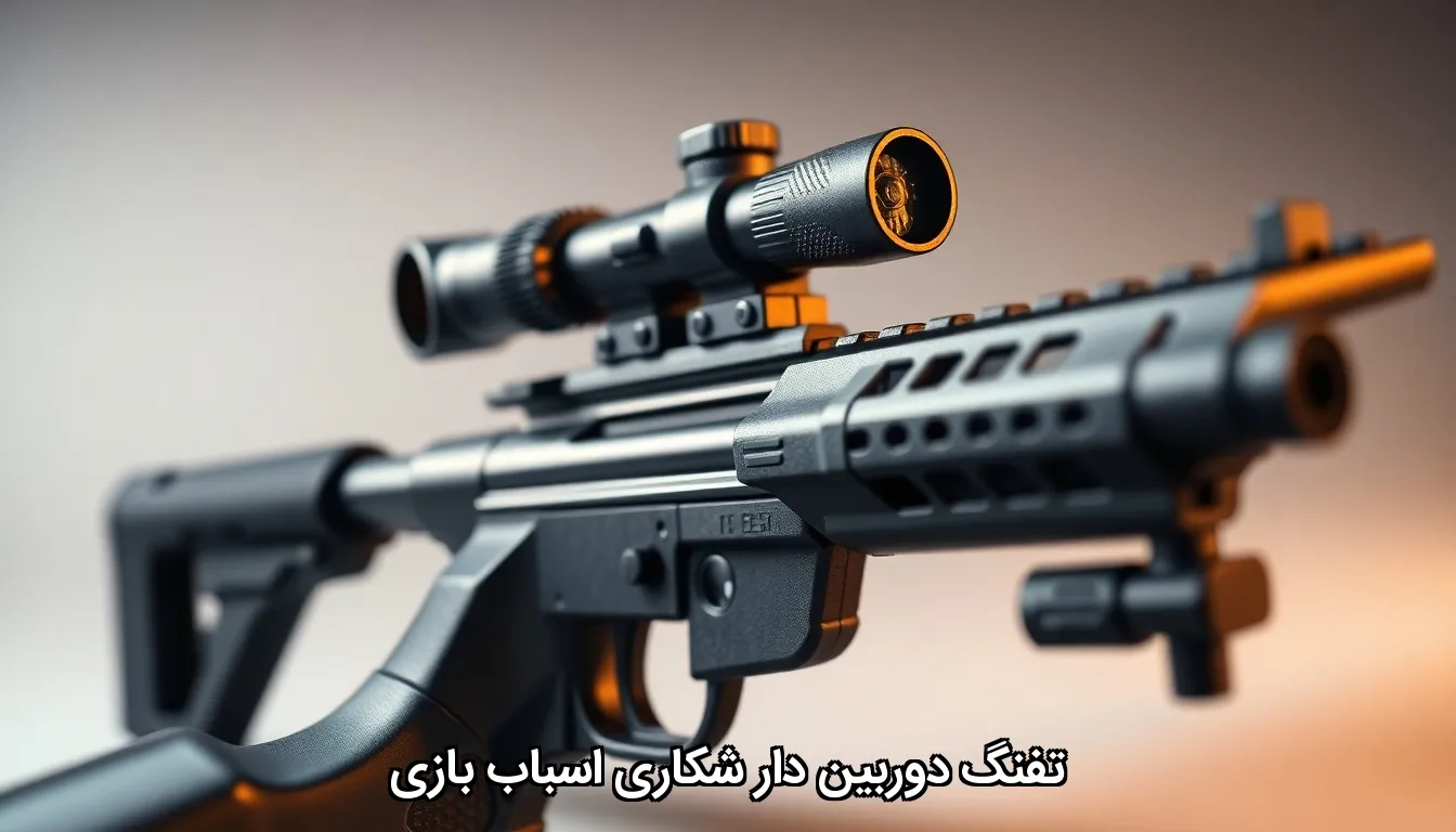 تفنگ دوربین دار شکاری اسباب بازی