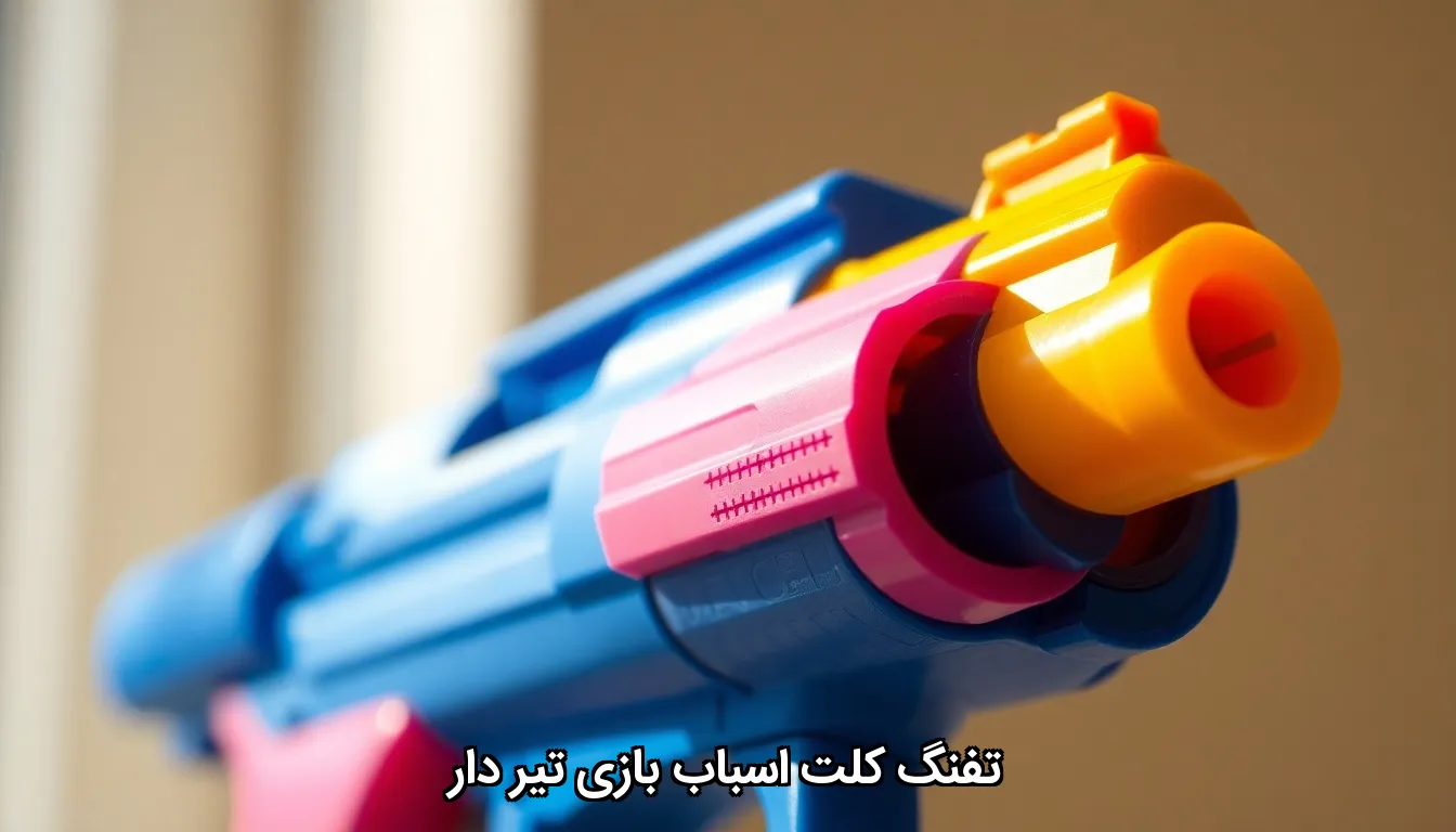 تفنگ کلت اسباب بازی تیر دار