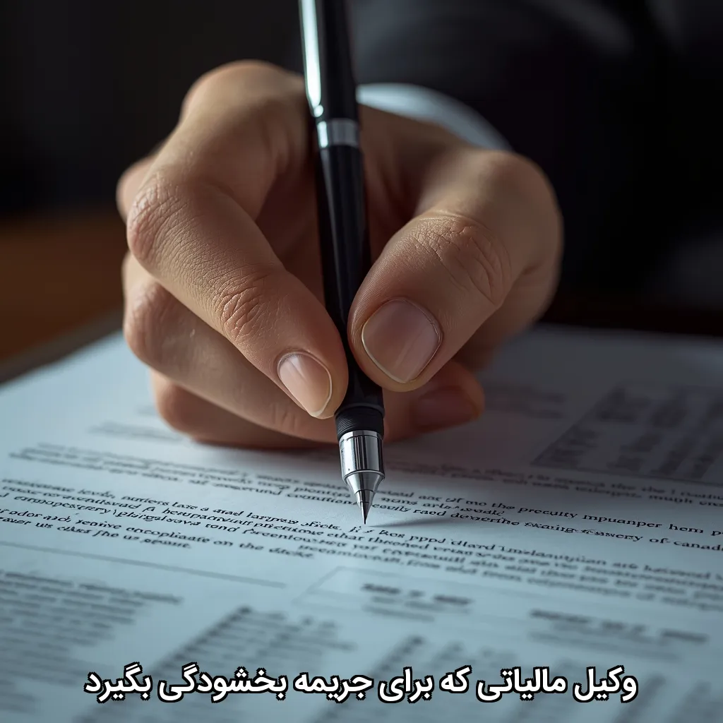 وکیل مالیاتی که برای جریمه بخشودگی بگیرد