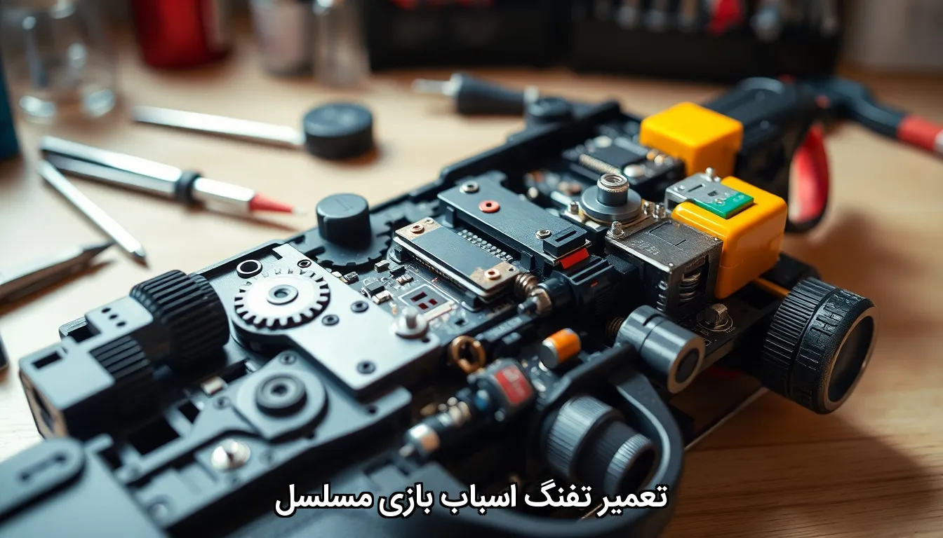 تعمیر تفنگ اسباب بازی مسلسل