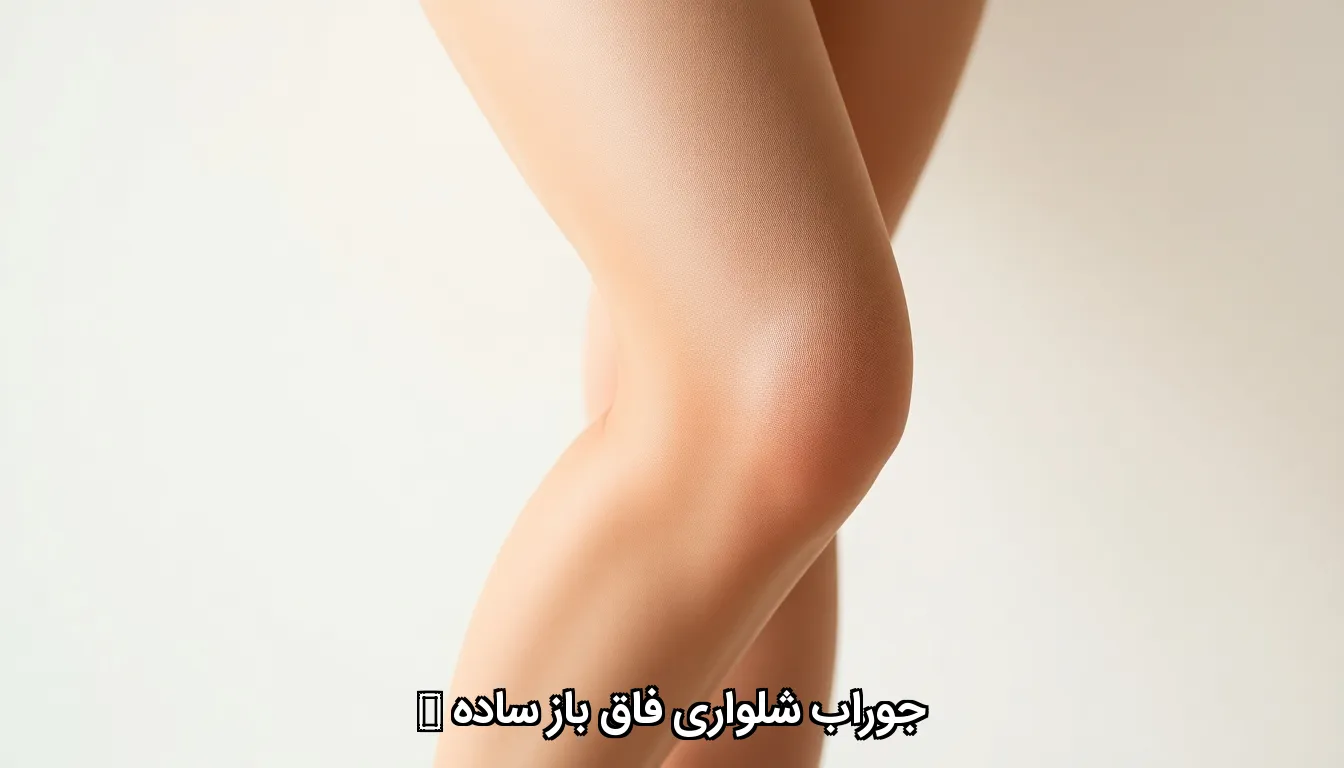 جوراب شلواری فاق باز ساده