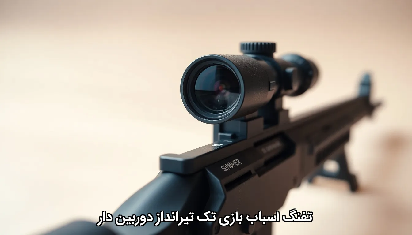 تفنگ اسباب بازی تک تیرانداز دوربین دار