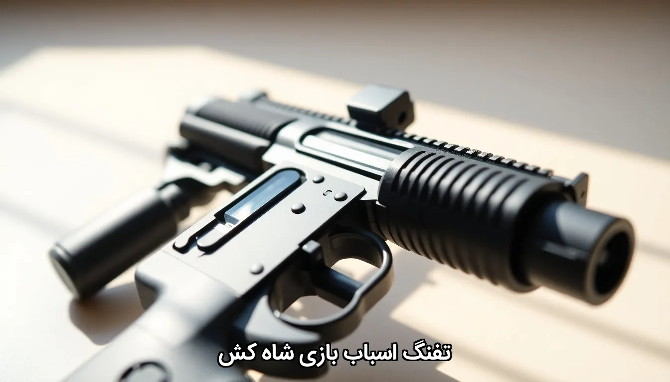 تفنگ اسباب بازی شاه کش