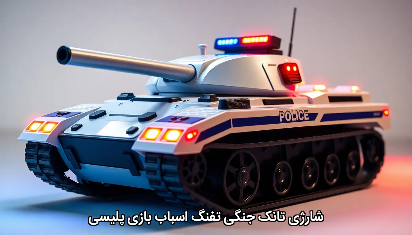 شارژی تانک جنگی تفنگ اسباب بازی پلیسی