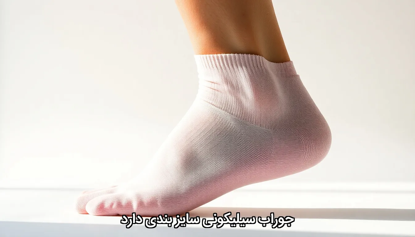 جوراب سیلیکونی سایز بندی دارد