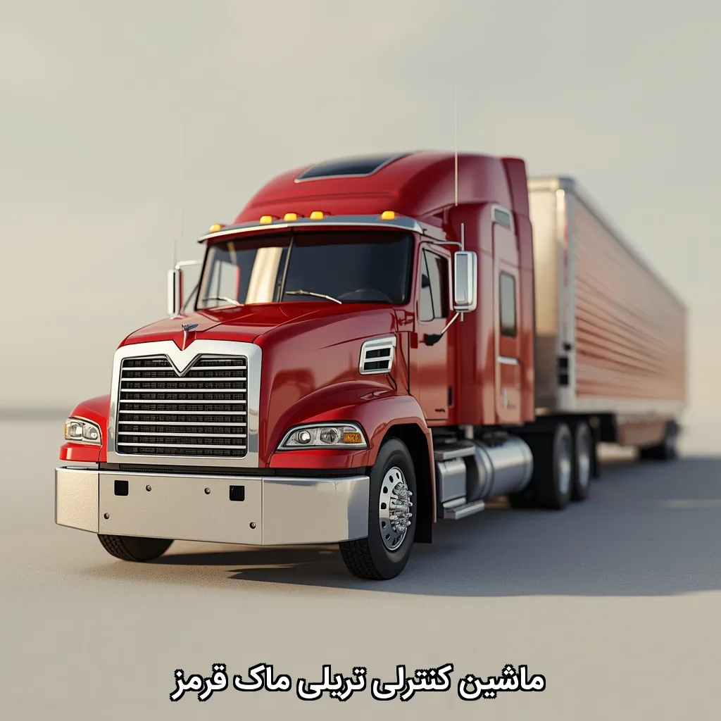 ماشین کنترلی تریلی ماک قرمز