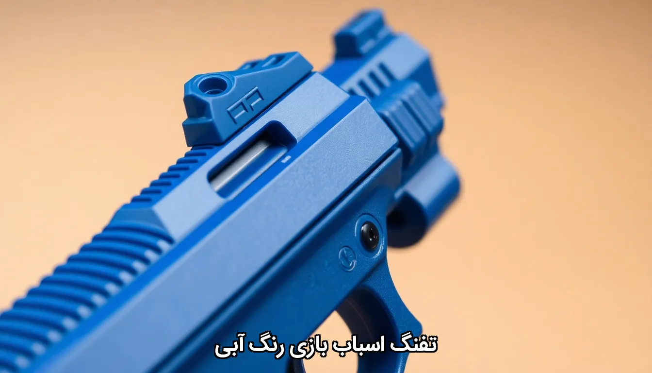 تفنگ اسباب بازی رنگ آبی