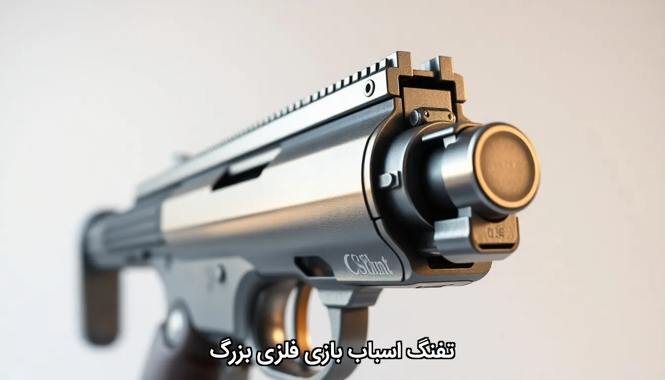 تفنگ اسباب بازی فلزی بزرگ
