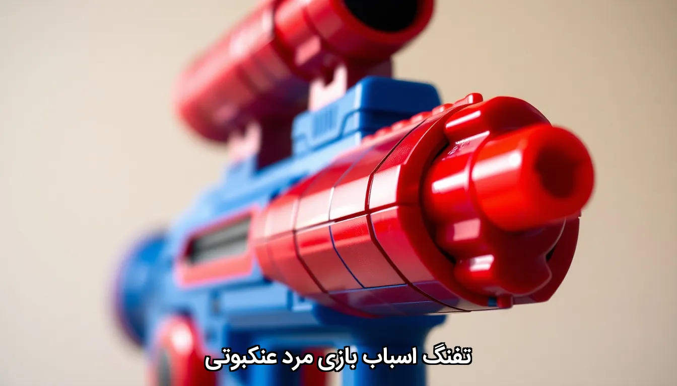 تفنگ اسباب بازی مرد عنکبوتی
