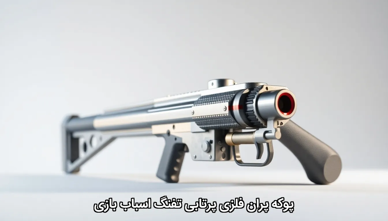 پوكه پران فلزی پرتابی تفنگ اسباب بازی