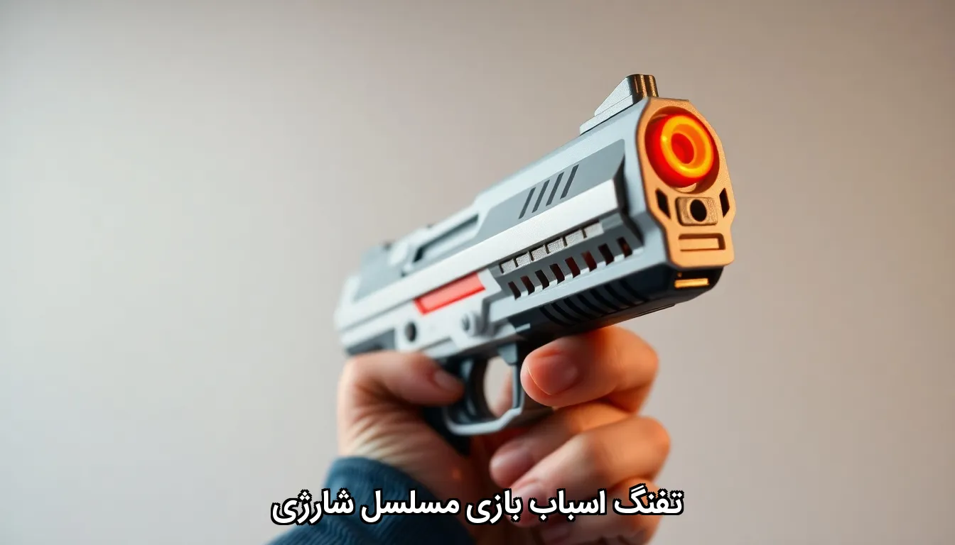 تفنگ اسباب بازی مسلسل شارژی