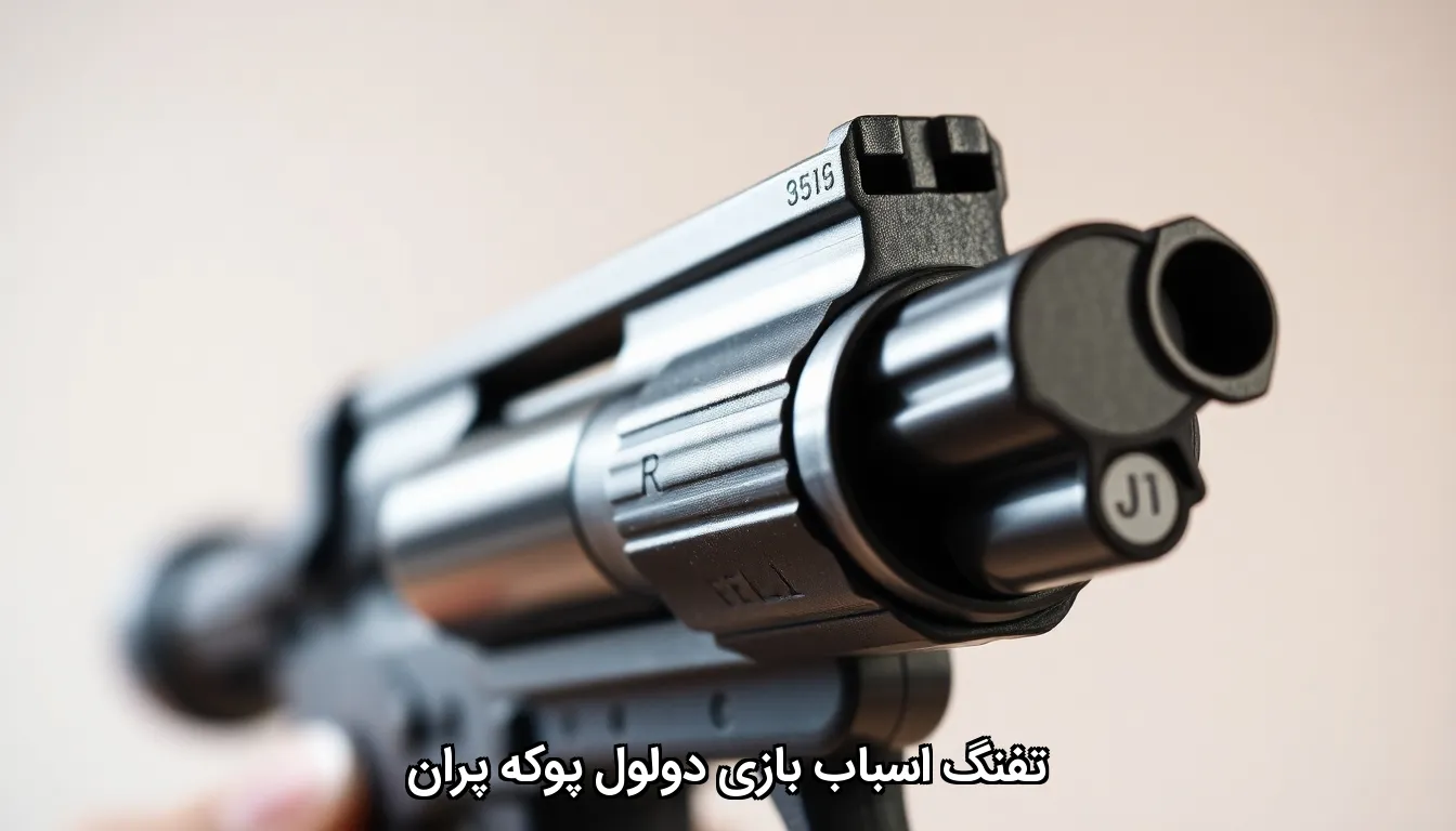 تفنگ اسباب بازی دولول پوکه پران